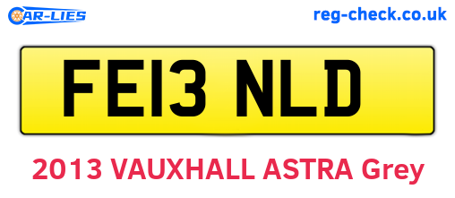 FE13NLD are the vehicle registration plates.