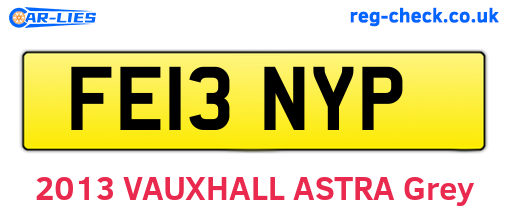 FE13NYP are the vehicle registration plates.