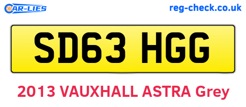 SD63HGG are the vehicle registration plates.