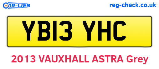 YB13YHC are the vehicle registration plates.