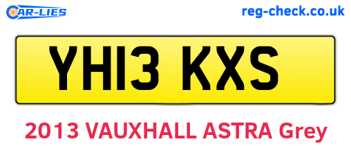 YH13KXS are the vehicle registration plates.