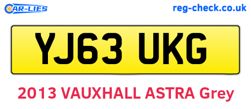 YJ63UKG are the vehicle registration plates.