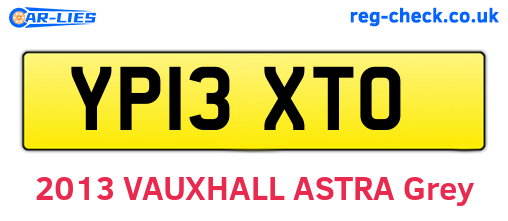 YP13XTO are the vehicle registration plates.