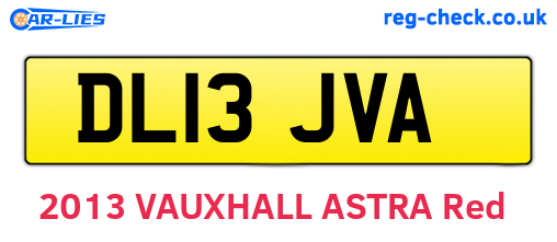 DL13JVA are the vehicle registration plates.