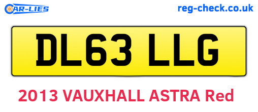 DL63LLG are the vehicle registration plates.
