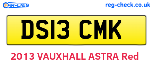 DS13CMK are the vehicle registration plates.