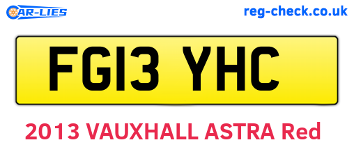 FG13YHC are the vehicle registration plates.