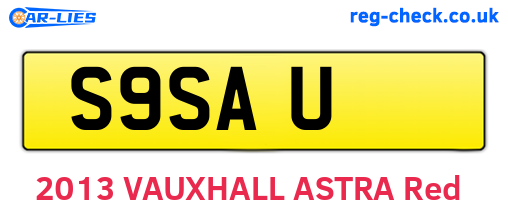 S9SAU are the vehicle registration plates.