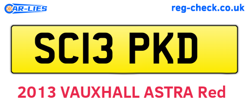 SC13PKD are the vehicle registration plates.