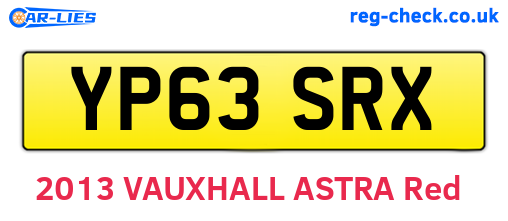 YP63SRX are the vehicle registration plates.