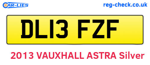DL13FZF are the vehicle registration plates.
