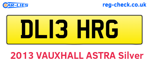 DL13HRG are the vehicle registration plates.
