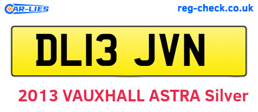 DL13JVN are the vehicle registration plates.