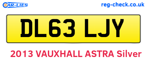 DL63LJY are the vehicle registration plates.