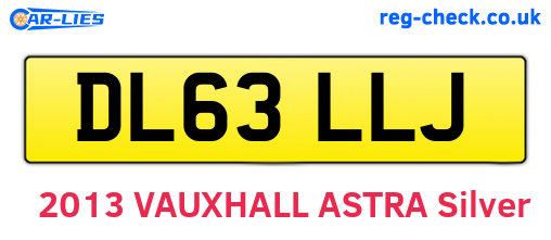 DL63LLJ are the vehicle registration plates.