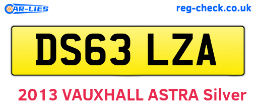 DS63LZA are the vehicle registration plates.