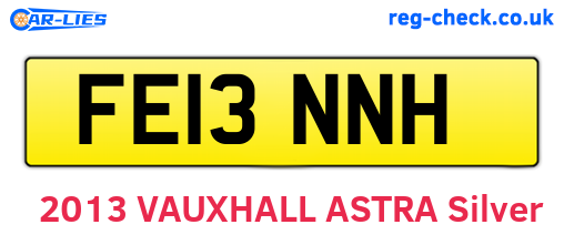 FE13NNH are the vehicle registration plates.