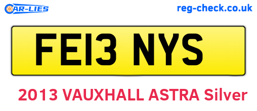 FE13NYS are the vehicle registration plates.