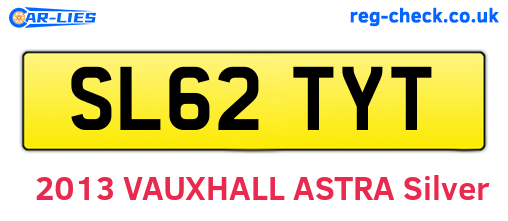 SL62TYT are the vehicle registration plates.