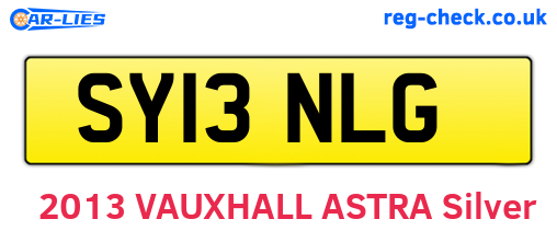 SY13NLG are the vehicle registration plates.