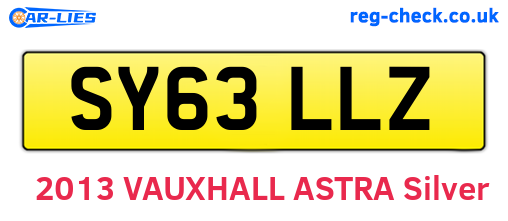 SY63LLZ are the vehicle registration plates.