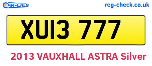 XUI3777 are the vehicle registration plates.