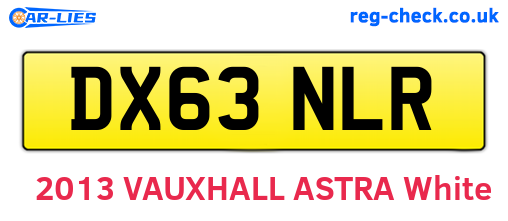 DX63NLR are the vehicle registration plates.