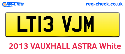 LT13VJM are the vehicle registration plates.