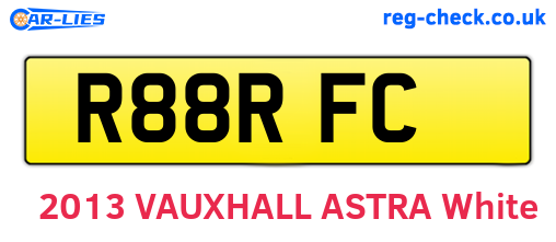 R88RFC are the vehicle registration plates.