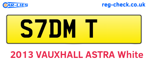 S7DMT are the vehicle registration plates.