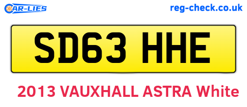 SD63HHE are the vehicle registration plates.