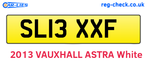 SL13XXF are the vehicle registration plates.