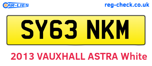 SY63NKM are the vehicle registration plates.