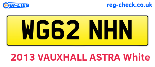 WG62NHN are the vehicle registration plates.
