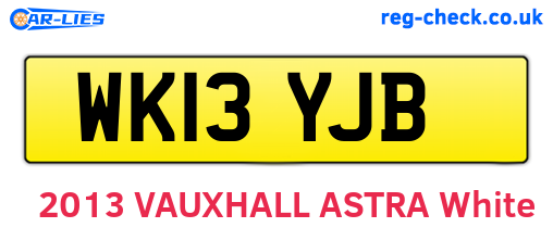WK13YJB are the vehicle registration plates.