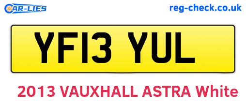 YF13YUL are the vehicle registration plates.