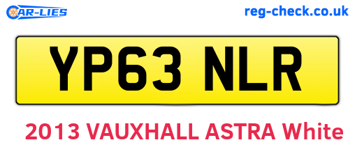 YP63NLR are the vehicle registration plates.