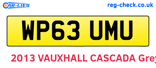 WP63UMU are the vehicle registration plates.