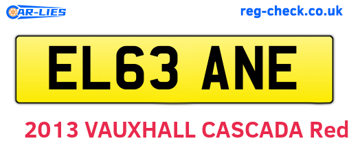 EL63ANE are the vehicle registration plates.