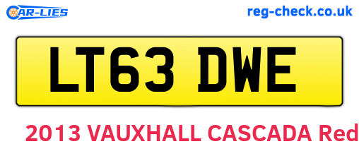 LT63DWE are the vehicle registration plates.