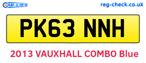 PK63NNH are the vehicle registration plates.