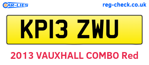 KP13ZWU are the vehicle registration plates.