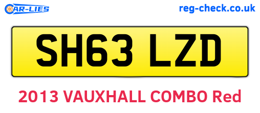 SH63LZD are the vehicle registration plates.