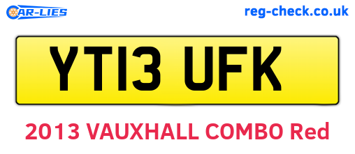 YT13UFK are the vehicle registration plates.