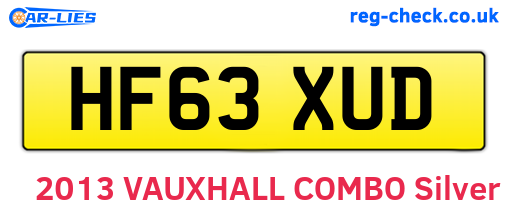 HF63XUD are the vehicle registration plates.