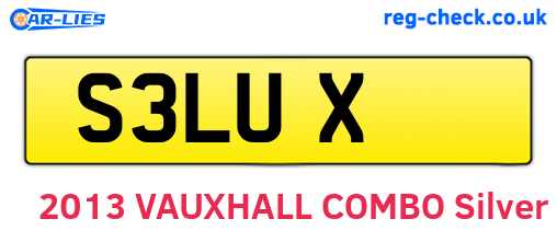 S3LUX are the vehicle registration plates.