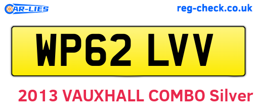 WP62LVV are the vehicle registration plates.