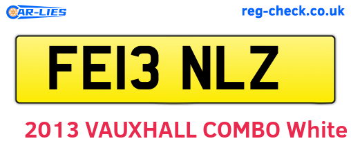 FE13NLZ are the vehicle registration plates.