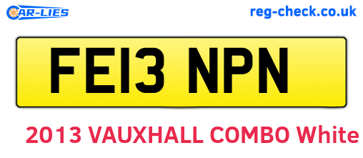FE13NPN are the vehicle registration plates.