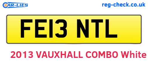 FE13NTL are the vehicle registration plates.